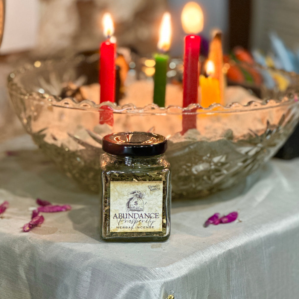 Abundance and Prosperity Losoe herbal incense Jar