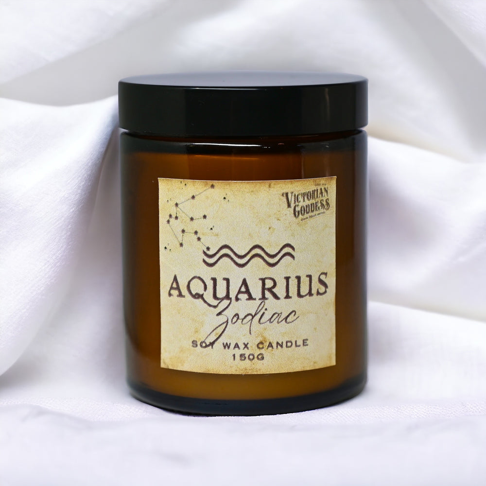 Aquarius Zodiac Candle 150g