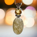 Citrine Rutile Pendant