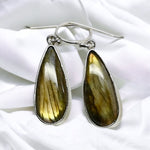 Labradorite Earrings Sterling Silver