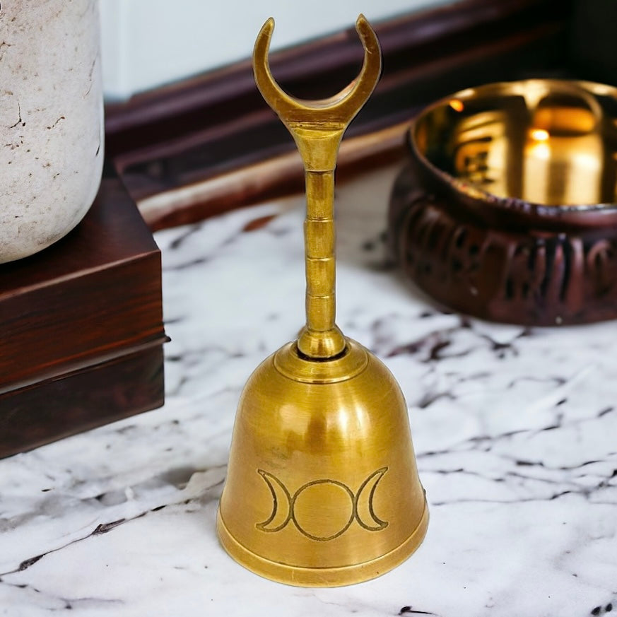 Crescent Moon Altar Bell