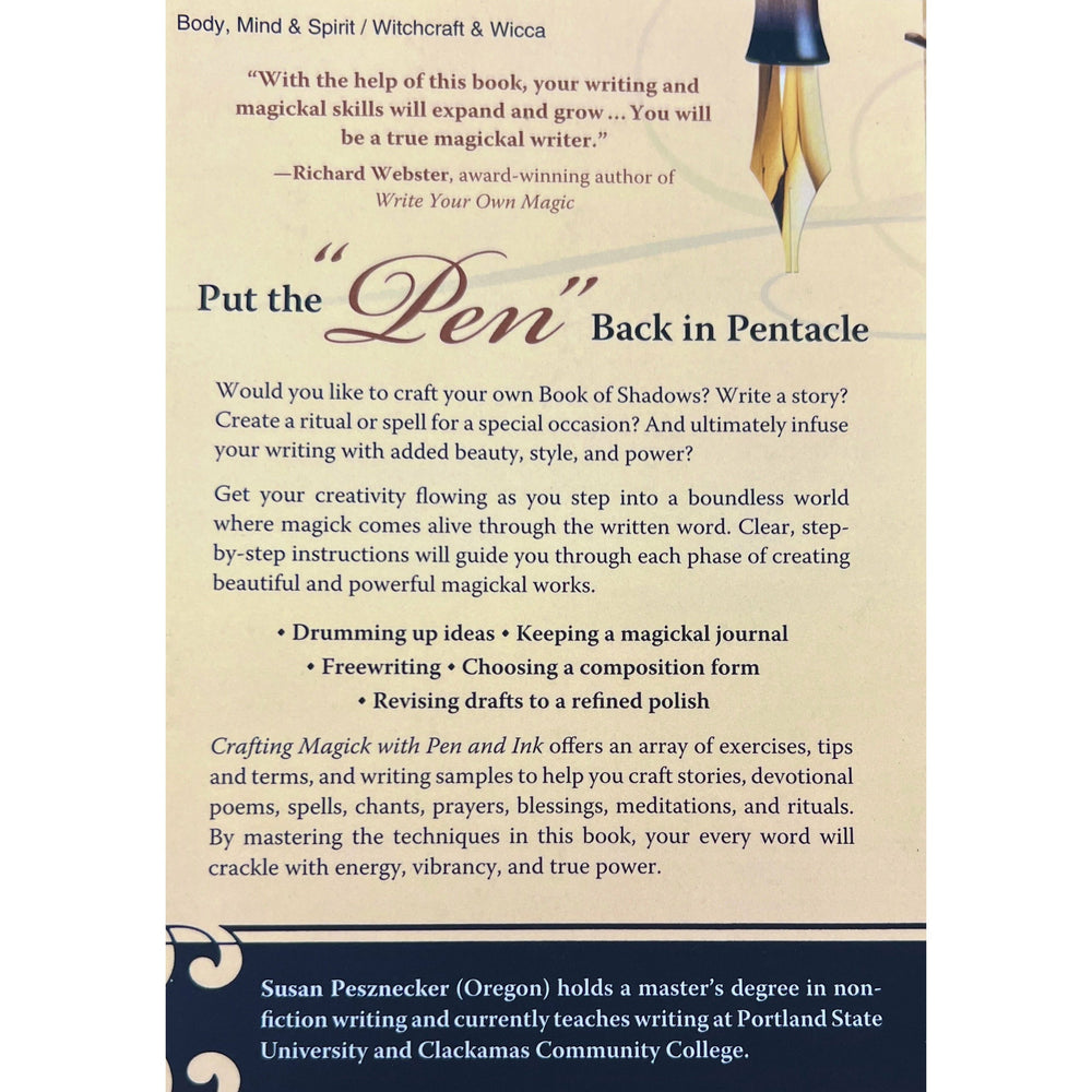 crafting magick with pen & ink back cover